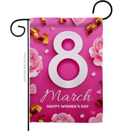 CUADRILATERO Womens Day Support Feminism 13 x 18.5 in. Double-Sided Decorative Vertical Garden Flags for CU4076633